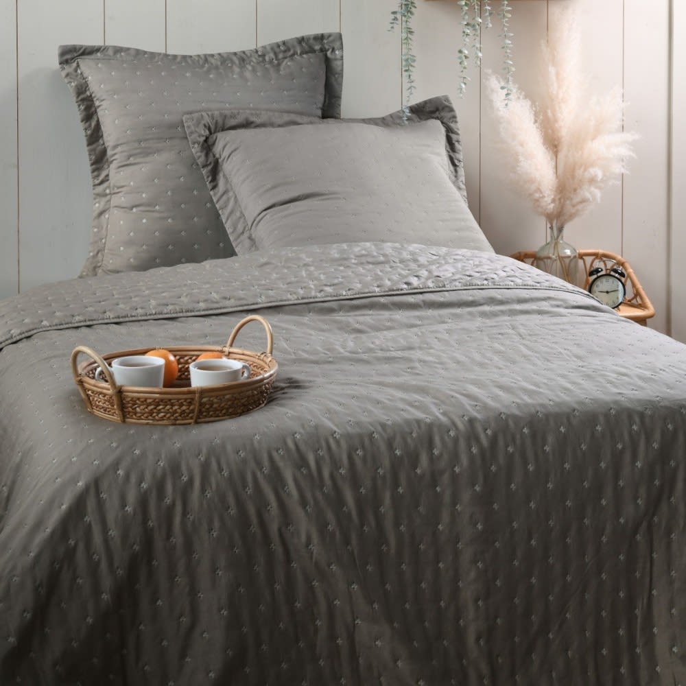 Couvre lit boutis réversible 240x220 avec 2 taies