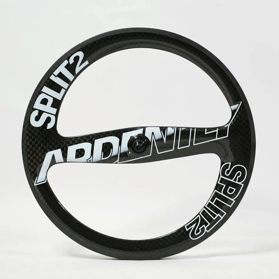 ARDENTLY 2 Speichen Carbon Laufradsatz 700C 12K Vollcarbon Laufradsatz Drahtreifen Fixed Gear Single Speed Fahrradräder Image