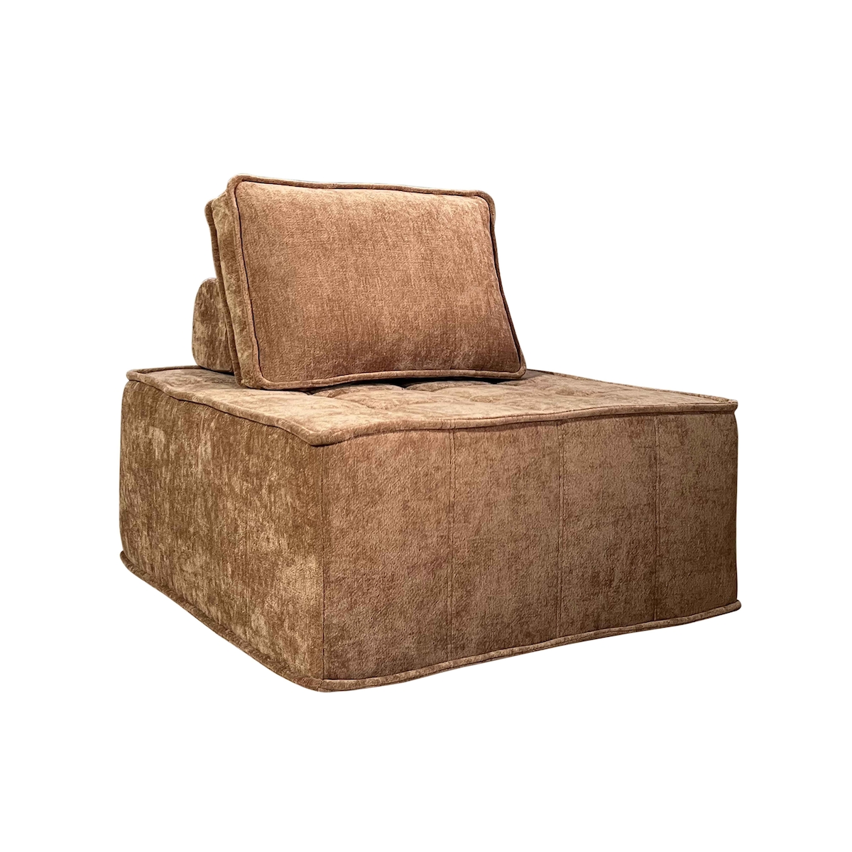 Oviala Business Oviala Stoffsessel für Modulsofa mit terrakottafarbenem Kissen Image