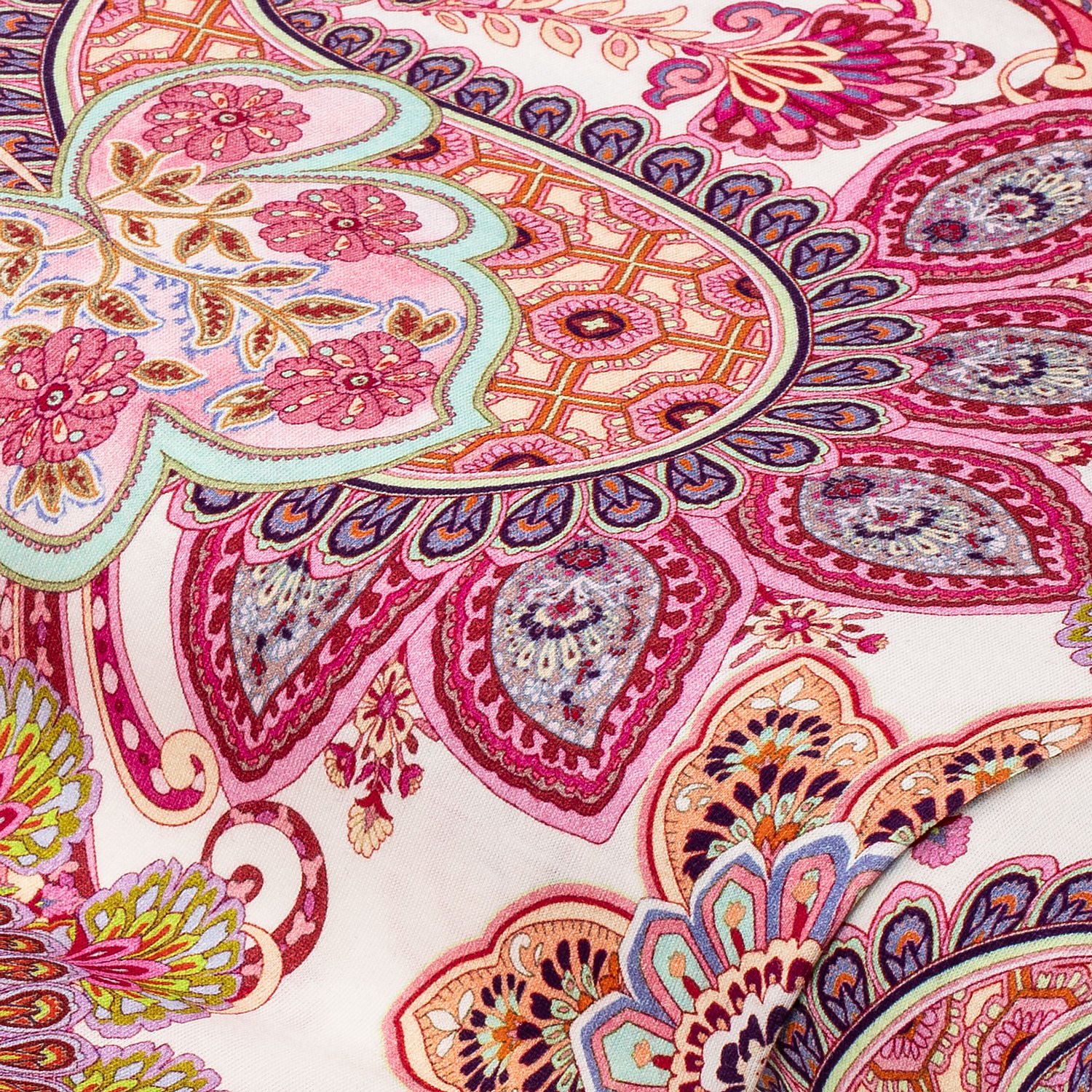 Baumwoll-Modal-Jersey Paisley, rosa-color Image