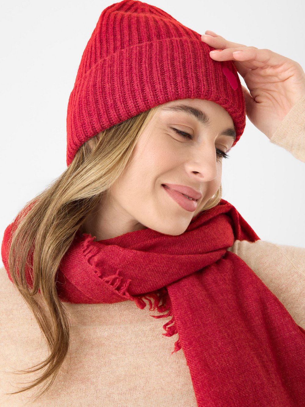 Codello Mütze Damen rot, ONE SIZE Image