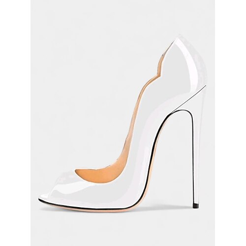 Damen Pumps mit goldenem Peep Toe und hohem Absatz, elegante Partyschuhe mit metallischem Stilettoabsatz für Weihnachtsfeiern, Abendveranstaltungen formelle Anlässe Image