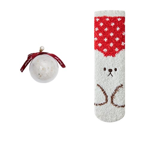 Damen Crew Socken Dicke warme Wintersocken Weihnachten Outdoor Täglich Tiermotiv Polyester Vlies Basic Klassisch Lässig Warm 1 Paar Image