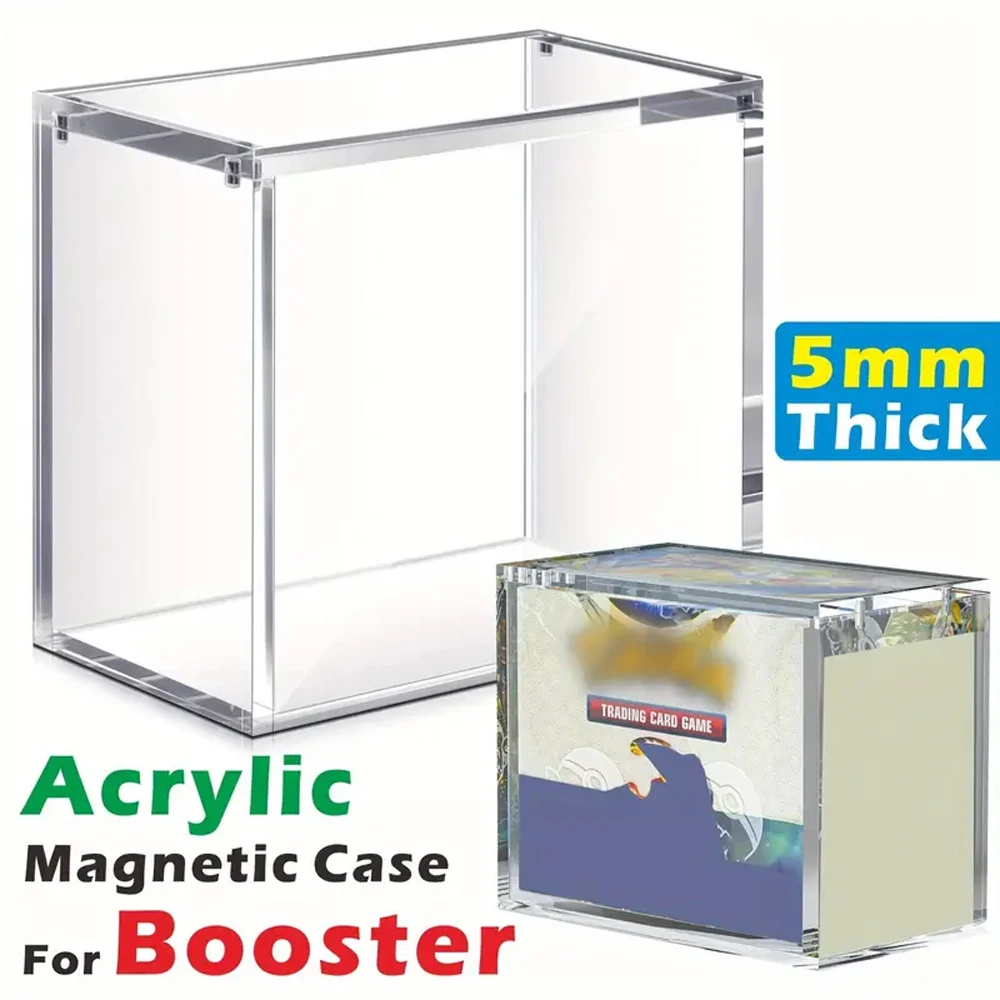 Stapelbare 5-mm-Acryl-Displaybox, kompatibel mit Booster Box, transparente Magnetschnalle, Schutzbox Image