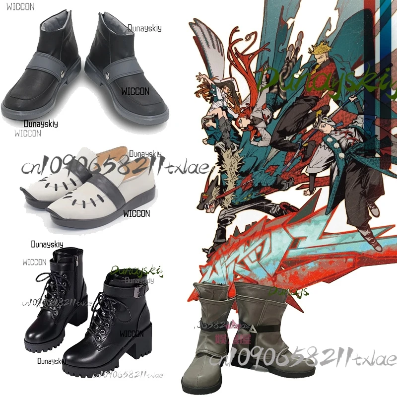 GACHIAKUTA Anime Neue Cosplay Requisiten Amo Riyo Rudo Jabba Stiefel Schuhe Punk Gotnic Täglichen Warme Halloween Weihnachten Party