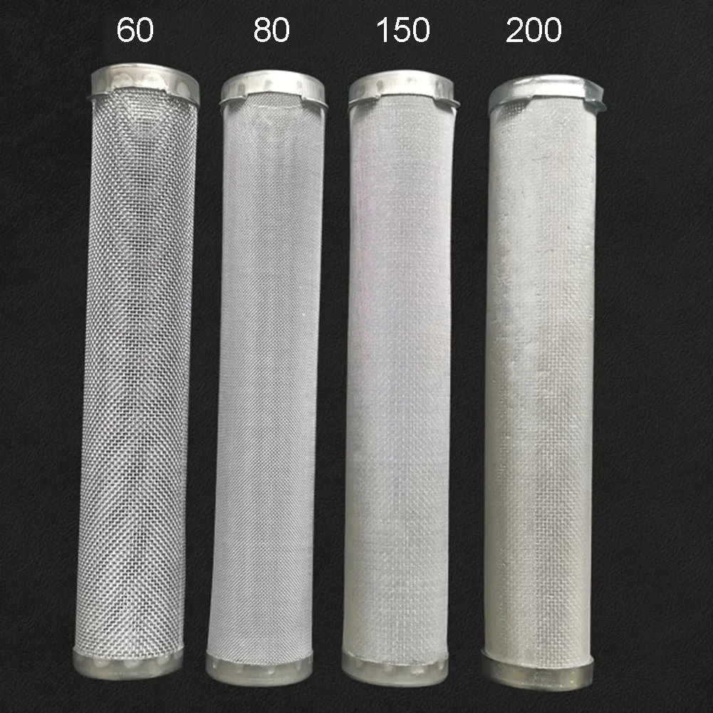 Verteilerfilter, Airless-Sprühpumpe, Auslassverteilerfilter mit 4 Flügeln, 1 unteren Löchern, Edelstahl, 60/80/150/200 Mesh Image