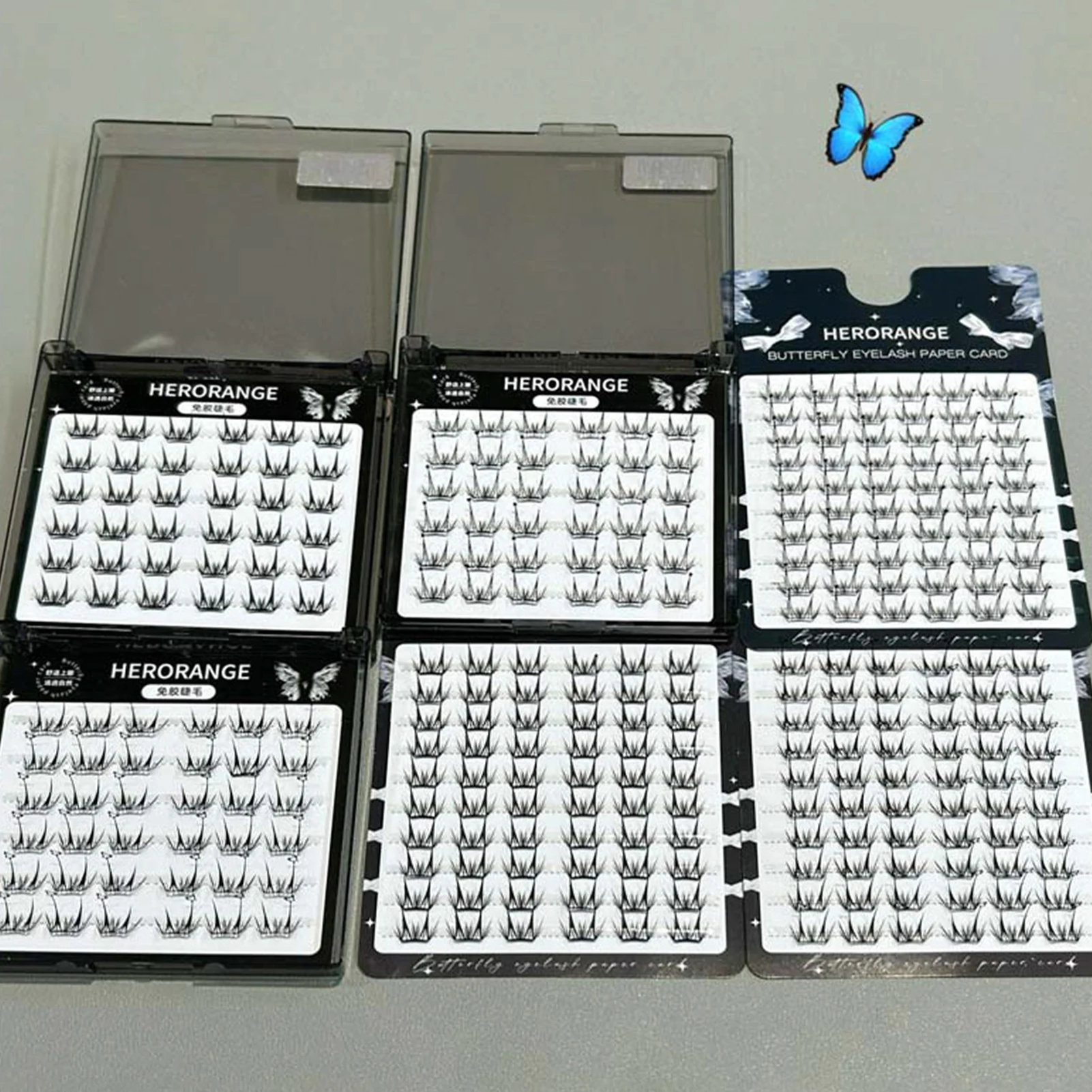 6/10 Reihen natürliche Wispy Fashion falsche Wimpern natürliche dünne Wispy Wimpernverlängerung leichte 3D-Effekt für tägliches Party-Make-up Image