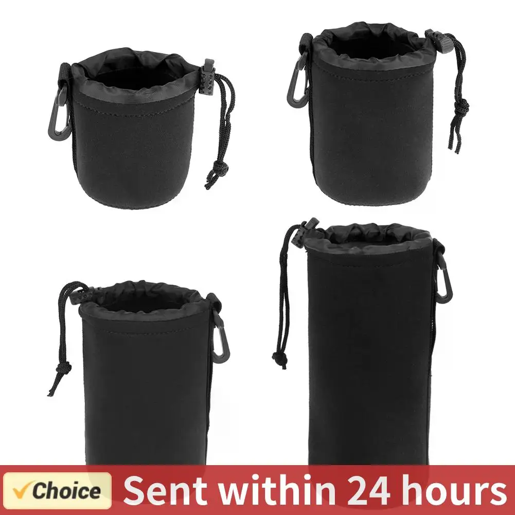 1 Stück Kameraobjektivtasche Fotografie Objektivtasche Neopren Wasserdichter Rucksack Kordelzug Schutzhülle für die meisten digitalen Spiegelreflexkameras Image
