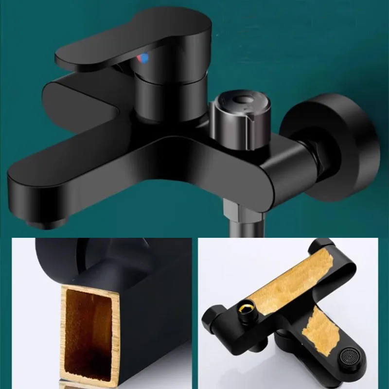 Bad Dusche Wasserhahn Mischventil Dusche Dusche Set Badewanne Mischschalter Dreifach Warm und Kalt Wasserhahn Dusche Wasserhahn