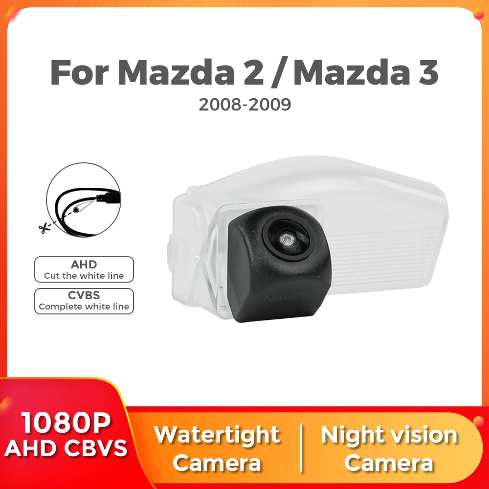 170 ° AHD Anti Shake Sport Rückfahrkamera Für Mazda 2 3 2008 2009 2010 2011 1080P Wasserdichte Nachtsicht Auto Rückfahr kamera Image