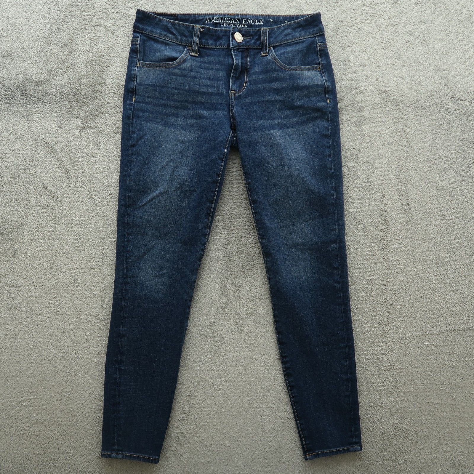 American Eagle Outfitters Jeans | American Eagle Jeans Women's Size 4 Short Blue Mid-Rise Jegging Denim 26" Inseam | Color: Blue | Size: 14 Short