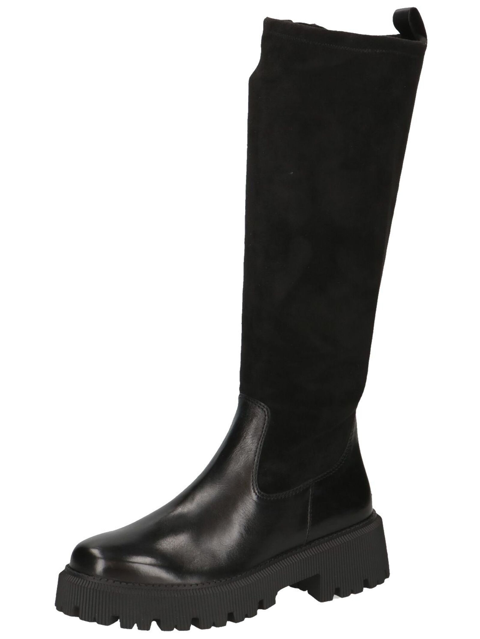 Stiefel CAPRICE "Caprice Stiefel Leder/Textil", Damen, Gr. 39, schwarz, Leder, Textil, Schuhe Stiefel