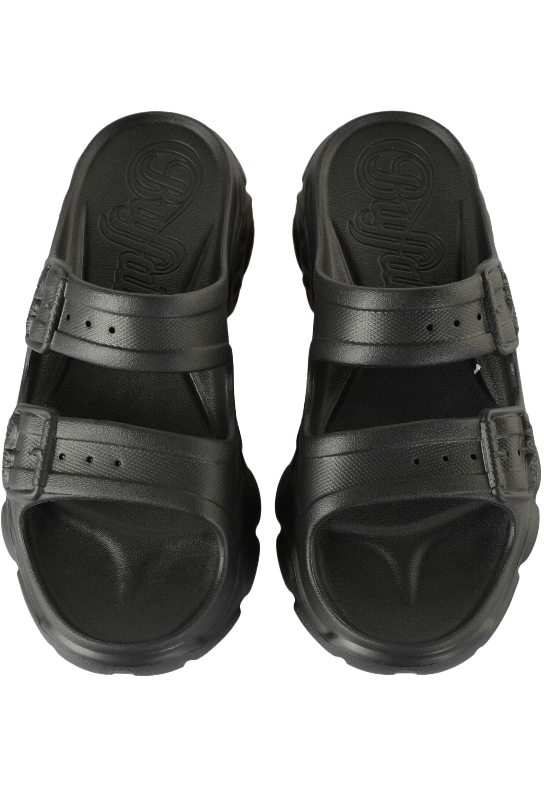 Sandale BUFFALO "Buffalo Damen Buffalo Cld Ari Slide Vegan Foam", Damen, Gr. 41, schwarz, Kunstfaser, unifarben, Schuhe Sandale