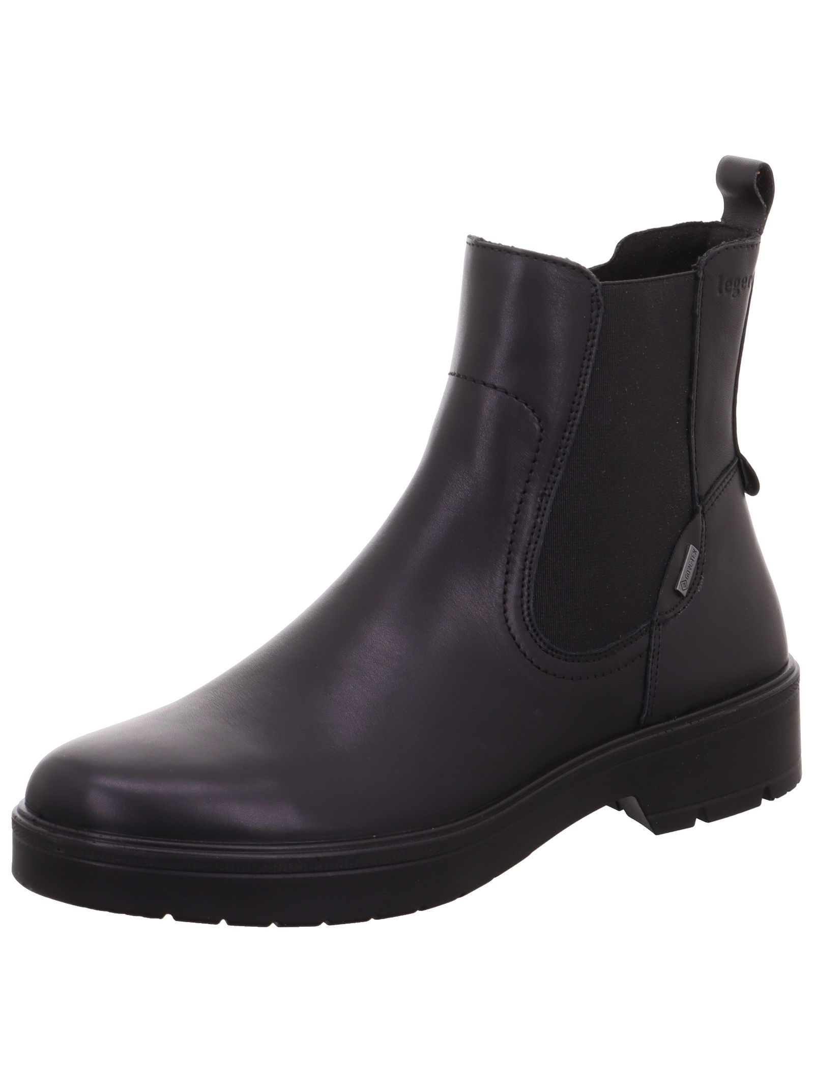 Stiefelette LEGERO "Legero Stiefelette Leder/Textil", Damen, Gr. 42, schwarz, Leder, Textil, Schuhe Stiefelette