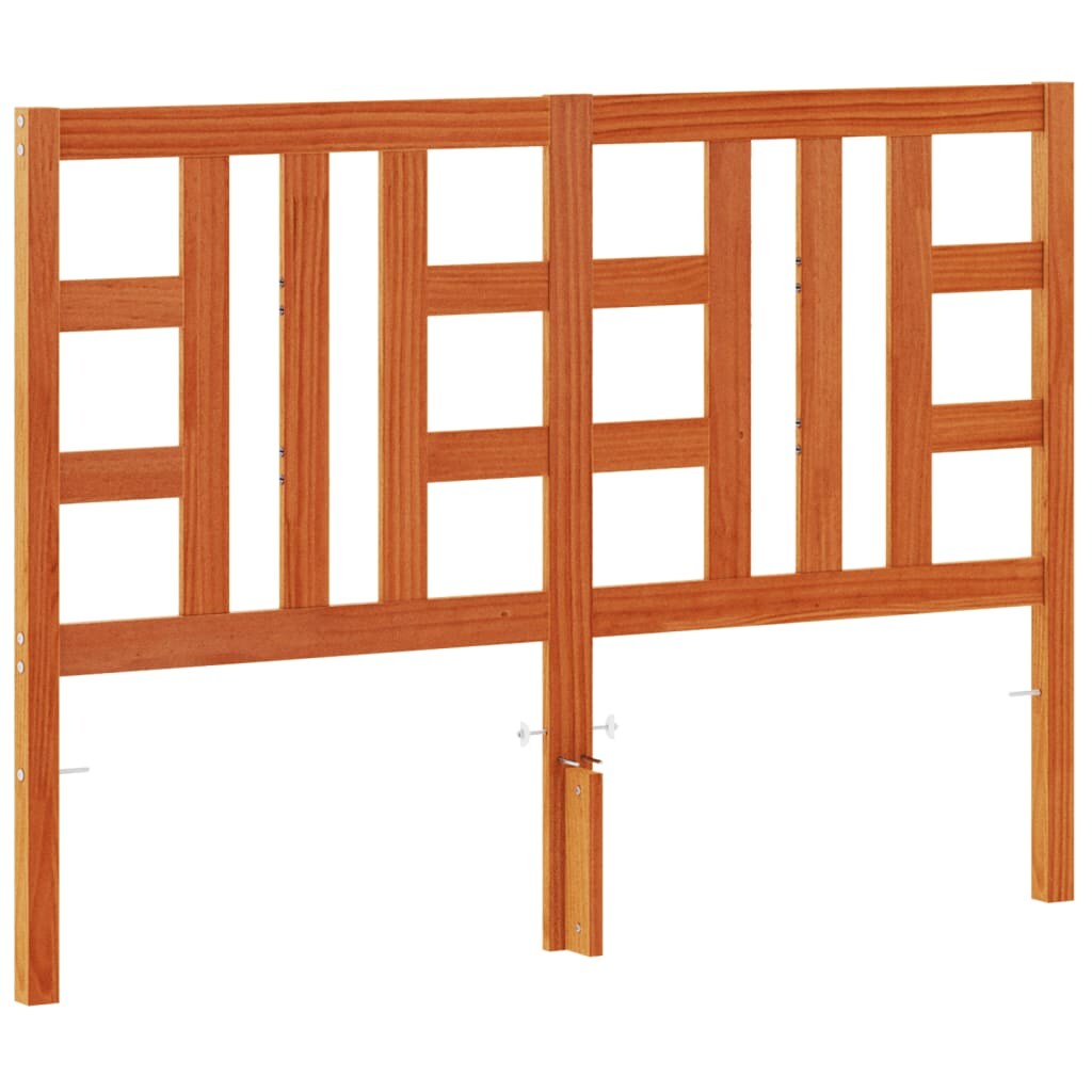 vidaXL Kopfteil Wachsbraun 150 cm Massivholz Kiefer Image