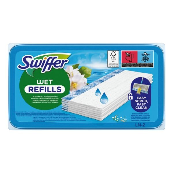 Swiffer 24er-Pack Feuchte Bodentücher mit Frischeduft »Wet Morning Fresh« Box, 20.5 cm Image