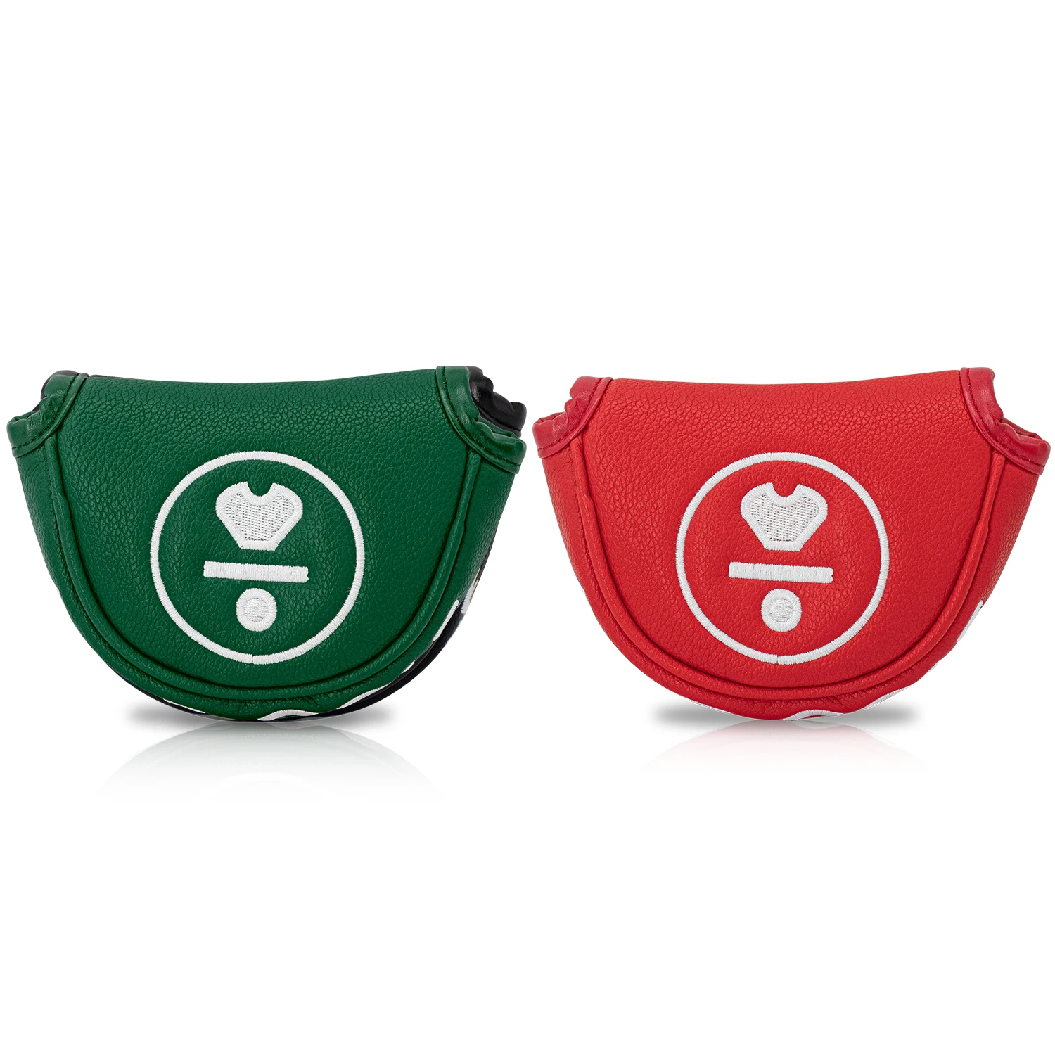 Fashion exclamation mark + double ear design style putter head cover, half-circle putter cover, putter head cover — PU material