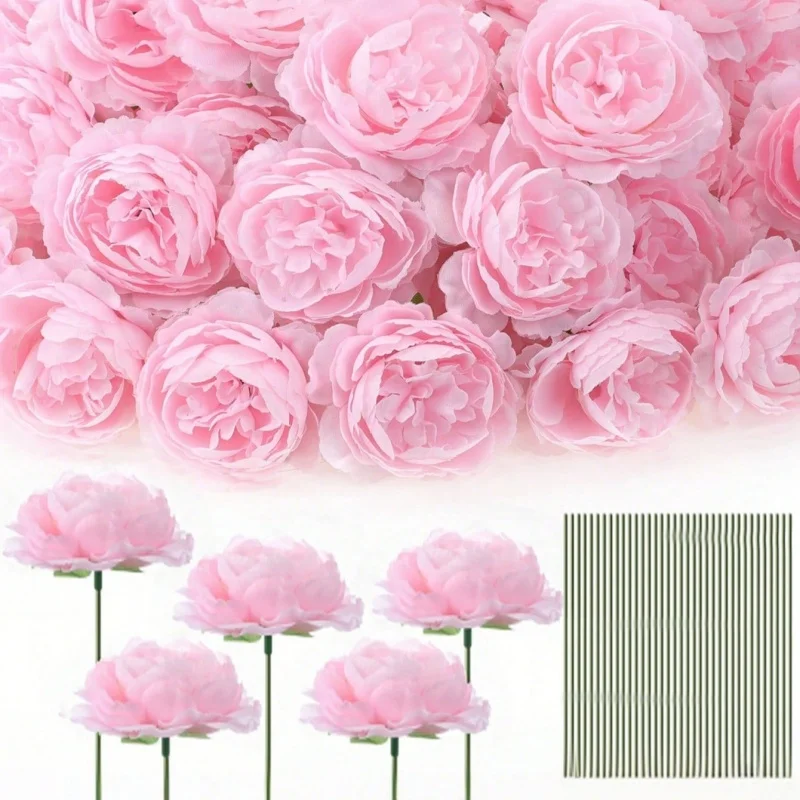 5/10Pcs Rose Artificial Flowers Bouquet Silk Fake Flower for Home Decor Garden Wedding Bride Decoration Outdoor Vase Ornament