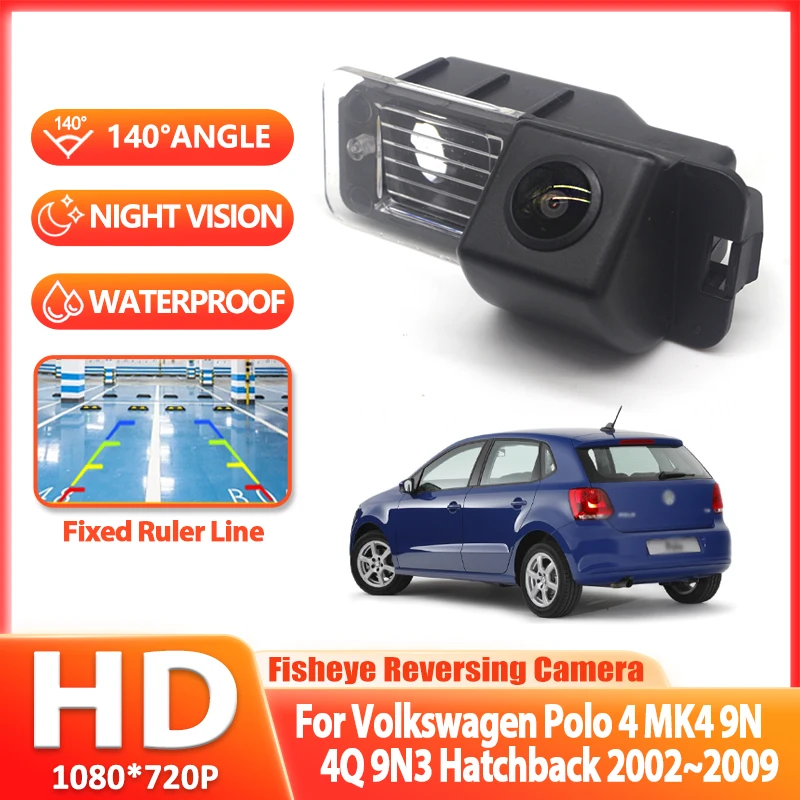 Rückfahrkamera für Volkswagen VW Polo 4 2002~2008 2009 MK4 9N 4Q 9N3 Schrägheck Nummernschildkamera Parkkamera Image