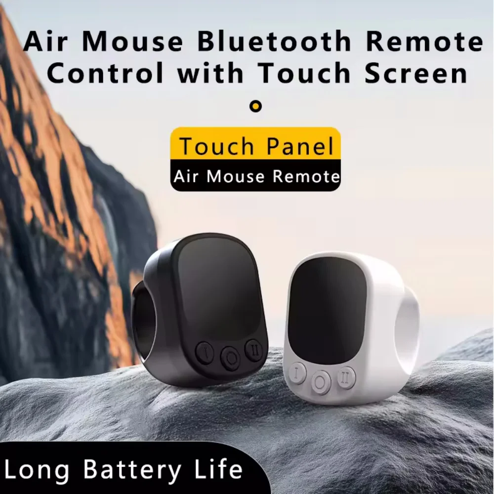 Drahtlose Bluetooth-Ringmaus mit Touchscreen-Fernbedienung, leicht, für Tiktok YouTube Air Mice für iOS Android Tablet Image
