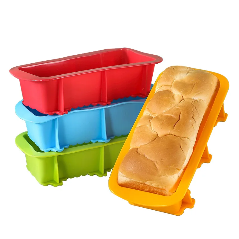 Haushalt Rechteckige Silikon Form Süßigkeiten Toast Form Ostern Brot DIY Küche Liefert Kuchen Backformen Pan Backen Werkzeuge Image