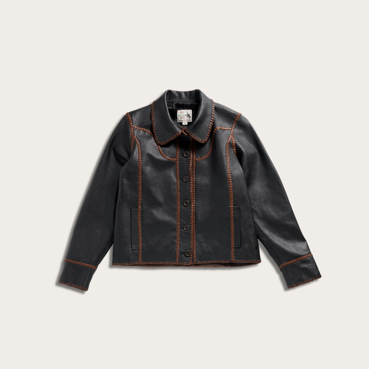 Tecovas Women's Leather Jacket, Black, Size XL