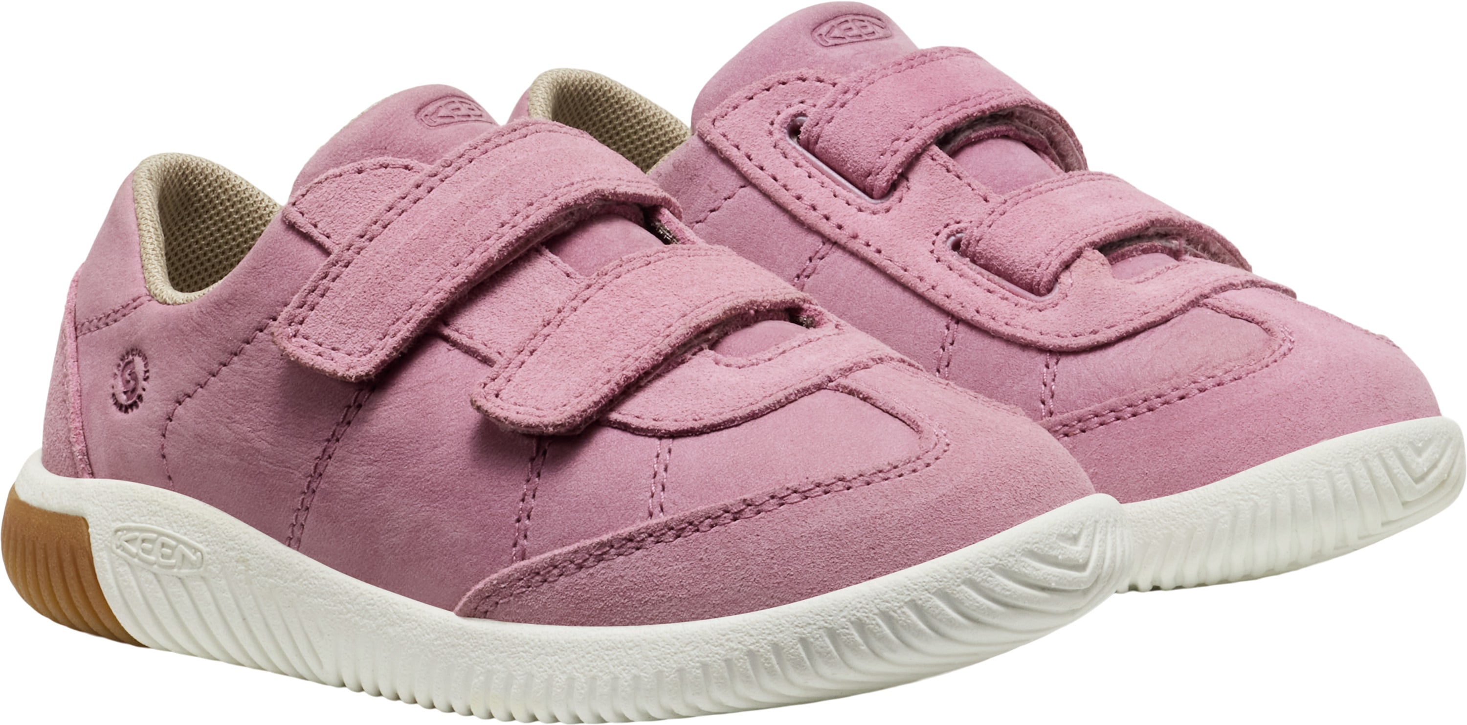 Barfußschuh KEEN "KNX T-TOE DS", Kinder, Gr. 31, lilas, star weiß, Leder, Schuhe