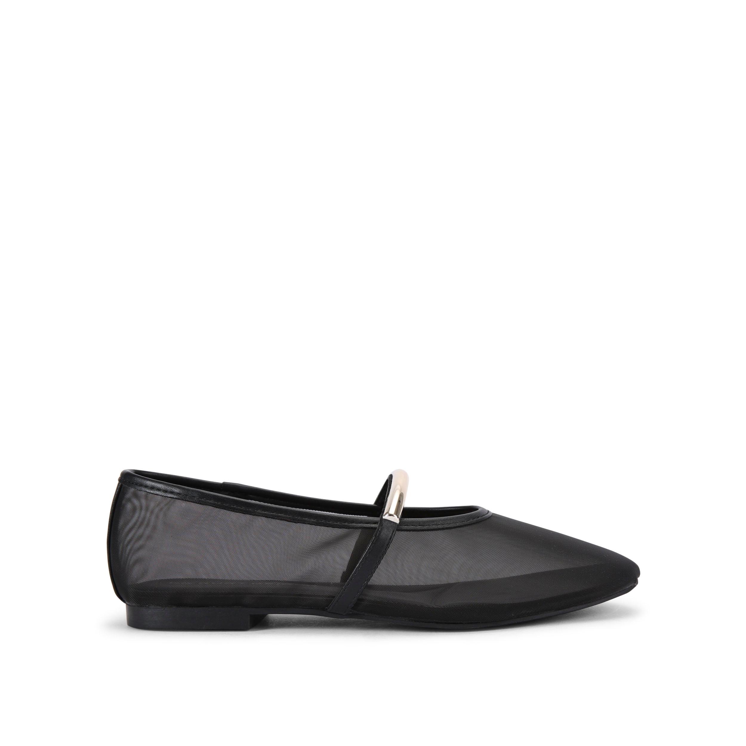 KG Kurt Geiger Womens Nella Ballet Flats - Black Fabric - Size UK 4 | KG Kurt Geiger Sale | Discount Designer Brands