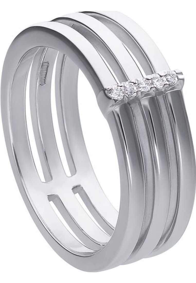 Diamonfire Womens 6121061082170 Ladies Ring Silver Sterling - Size M 1/2 | Diamonfire Sale | Discount Designer Brands