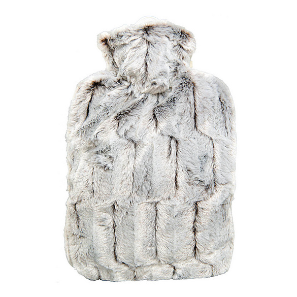 Wärmflasche Klassik Hochflor-Flauschbezug braun HUGO FROSCH Image