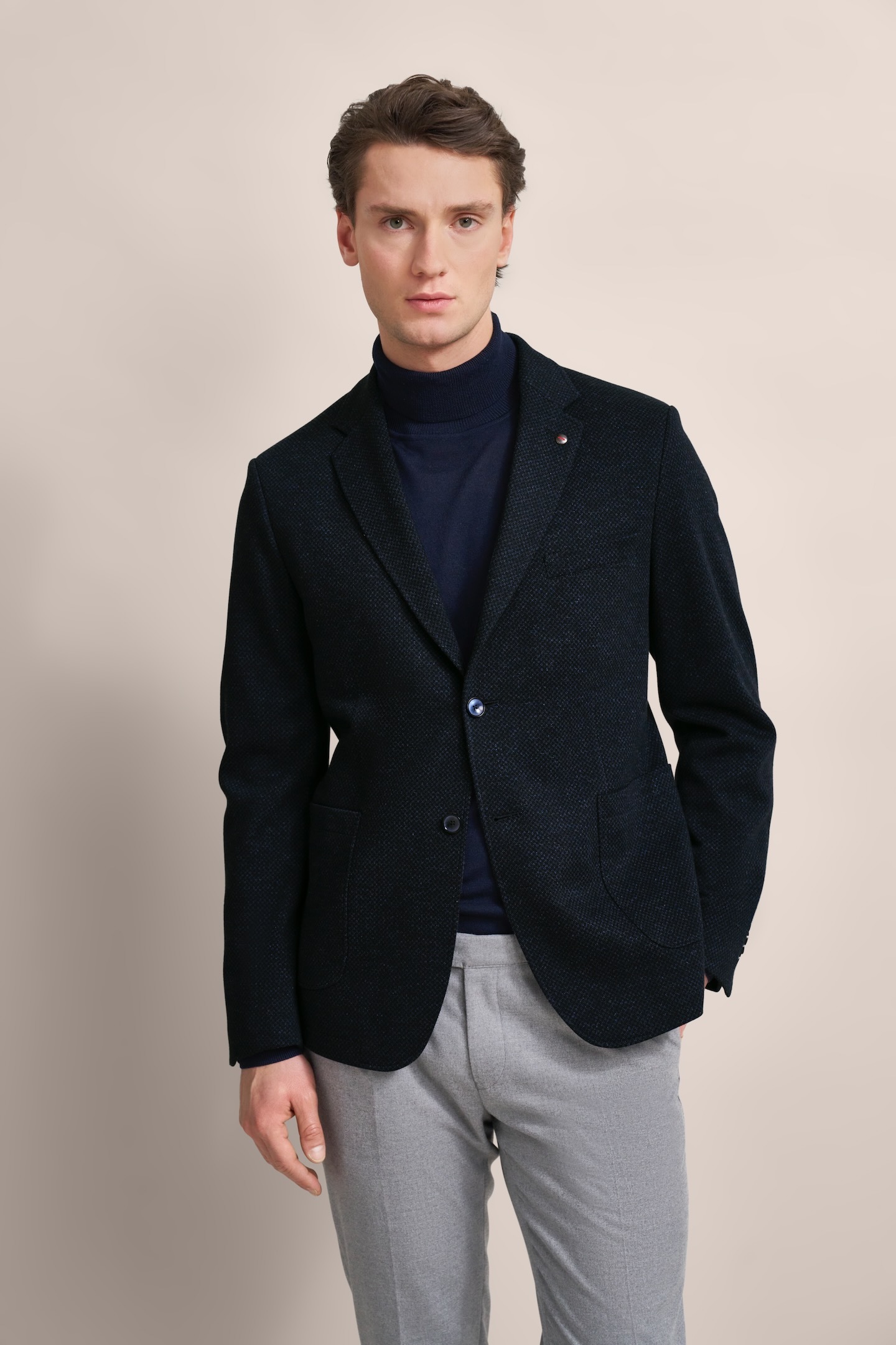 Bugatti Herren Reverskragensakko mit aufgesetzten Taschen Image