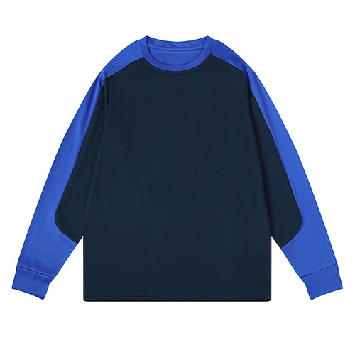 Herren Trainingshemd Laufpullover Langarm Oberteil Athleisure Frühling Herbst Farbblock Fitnessstudio Laufen Fitness Sportbekleidung Sportkleidung Schwarz Gelb Purpur Image