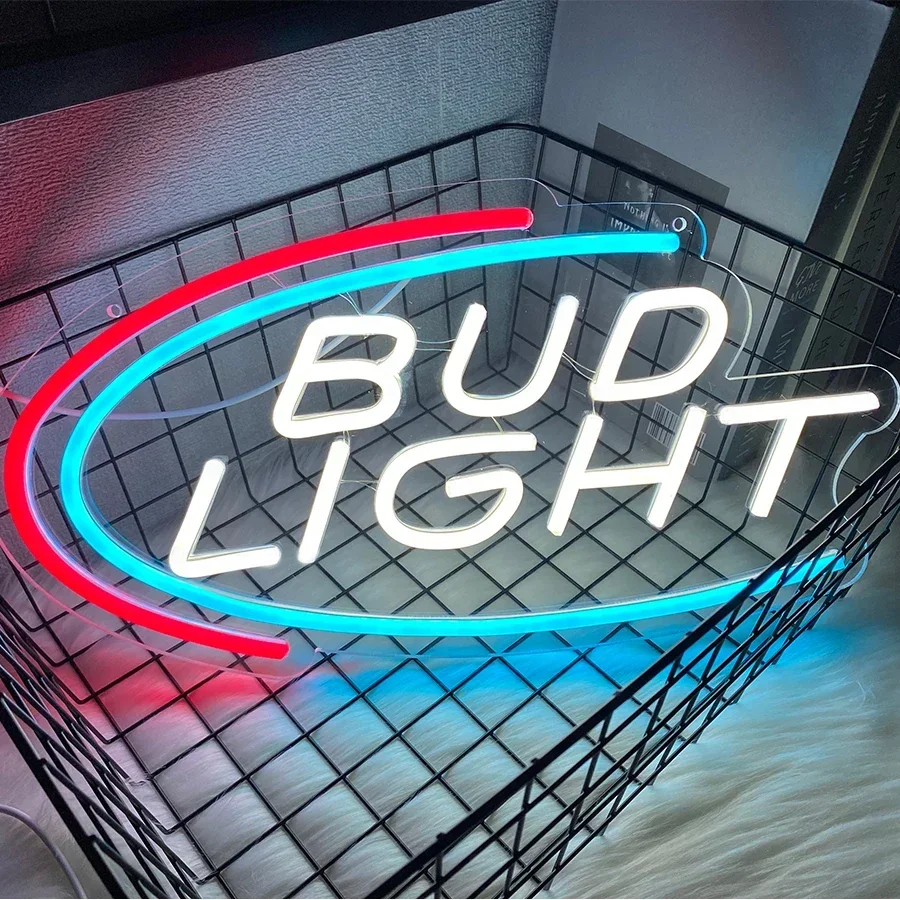 Carnival Parties. Budweiser Beer Logo Led Neon Signs, Used In Bars, Men