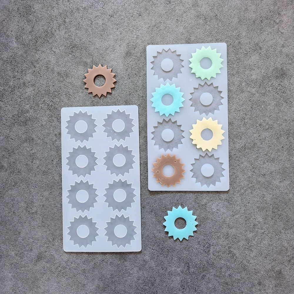 1pc Kreative Runde Blume-Förmigen Schokolade Fondant Silikon Form DIY Süßigkeiten Pudding Dessert Form Kuchen Dekor Einsatz Image