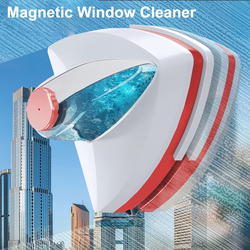 Doppelseitige Magnetische Glas Fenster Reiniger Pinsel Automatische Entwässerung Wischer Glas Fenster Reiniger Haushalts Reinigung Werkzeug Image