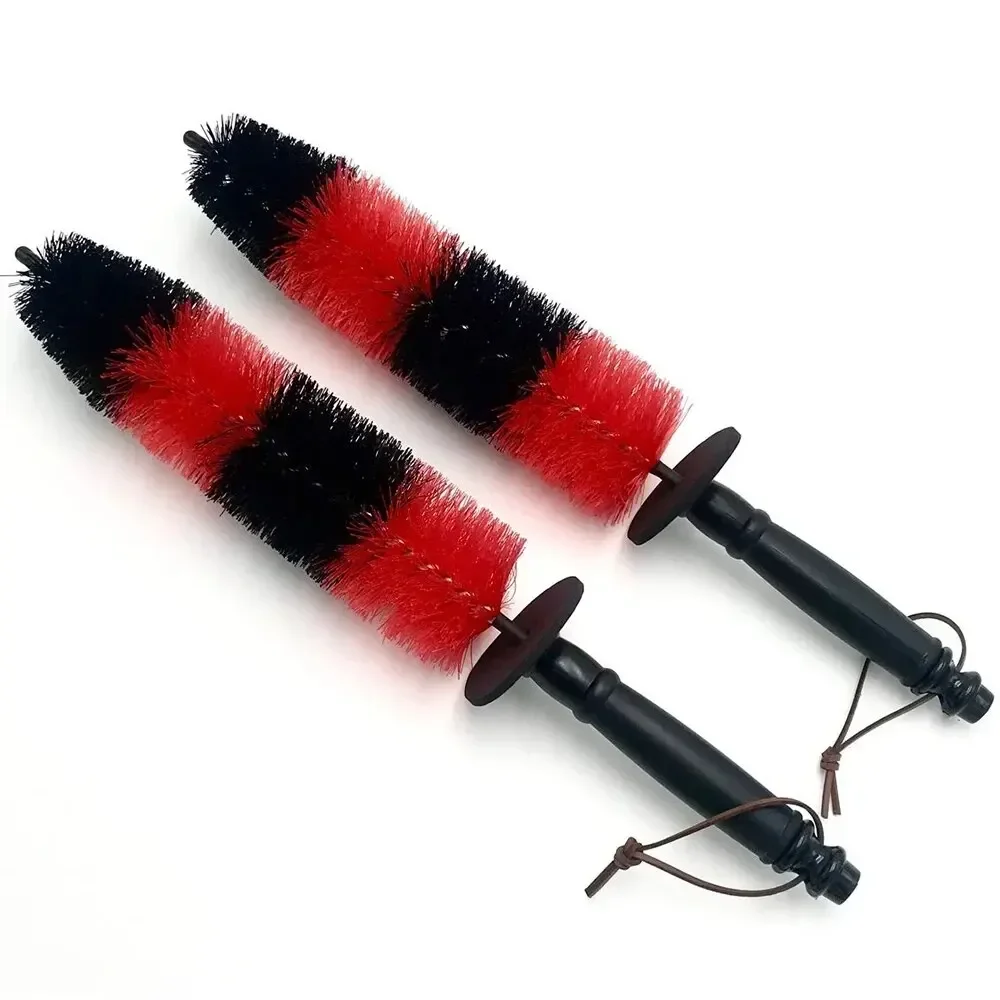 Auto-Rad-Reinigungsbürste mit langem Griff, weicher Rand, Nabe, Reifendetailbürste, Mikrofaser, automatisches Waschwerkzeug, Verwendung für Auto, Motorrad Image