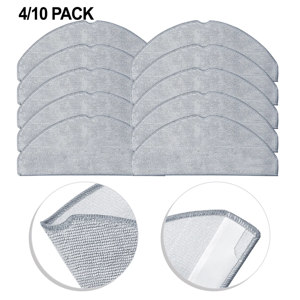 4/10Pcs Mikrofaser Mopp Tuch Für Roborock Für Q7 M5 +/Für Q7 TF/für Q7T + Obot Staubsauger Ersatz Teile Image