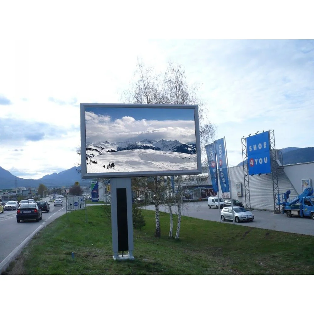 LED VISUAL P5 P8 P10 Feste Pantallas Außen Video Wand Display Billboard Schild Beschilderung Werbung Outdoor Led-bildschirm