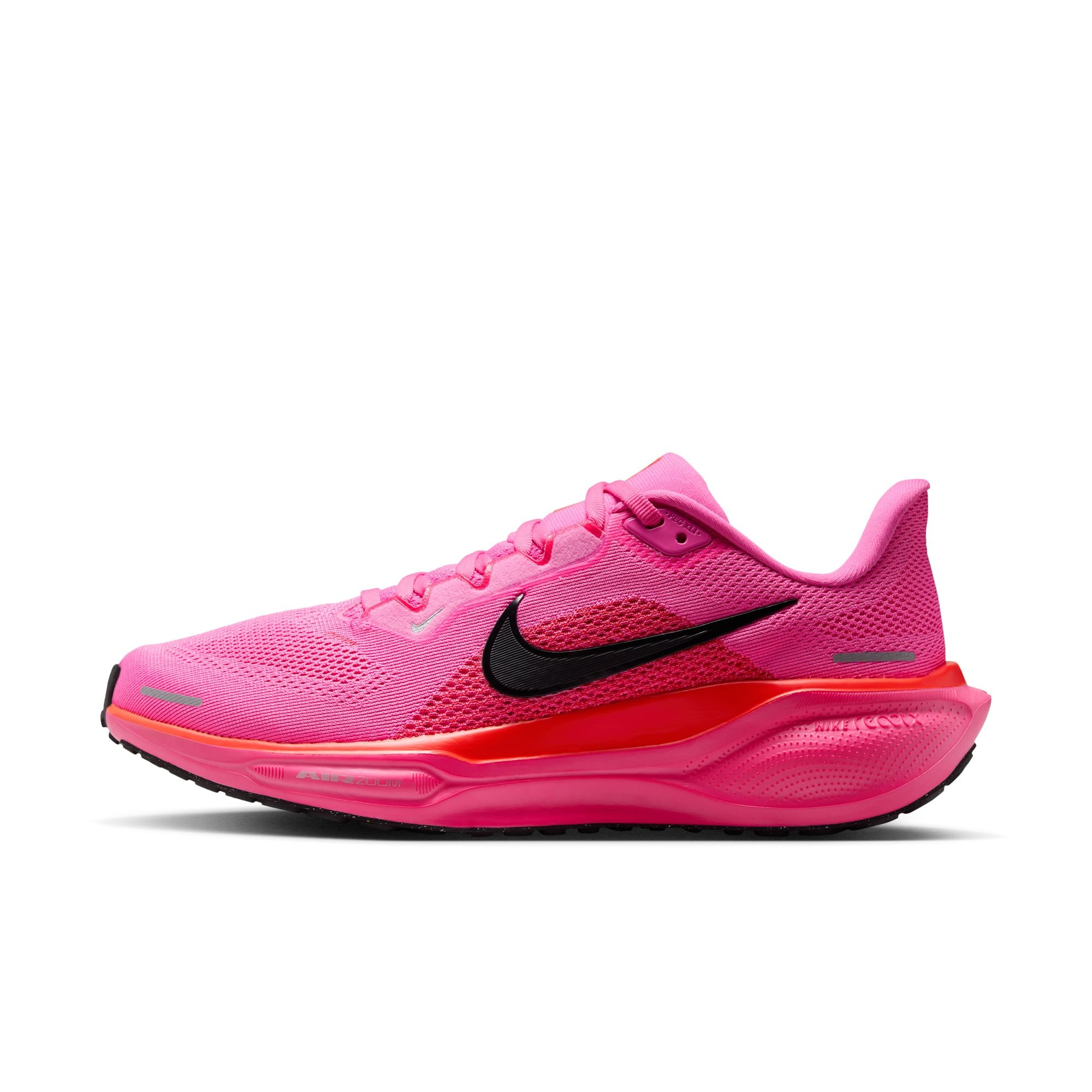 Laufschuh NIKE "Nike Pegasus 41", Damen, Gr. 42, playful pink, off noir, hyper pink, Synthetik, Textil, Schuhe Laufschuh