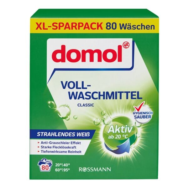 domol Vollwaschmittelpulver XL »Classic« 80 WL weiß Image