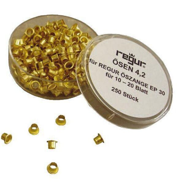 regur Ösen »RÖ-4,2 mm« 250 Stück gold Image