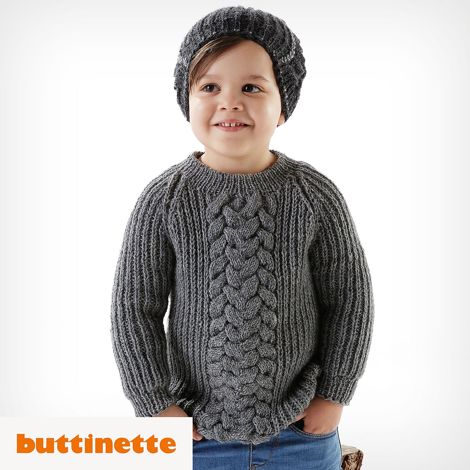 Strickanleitung – Jungenpullover im Zopf- und Patentmuster-Mix Tirol Image