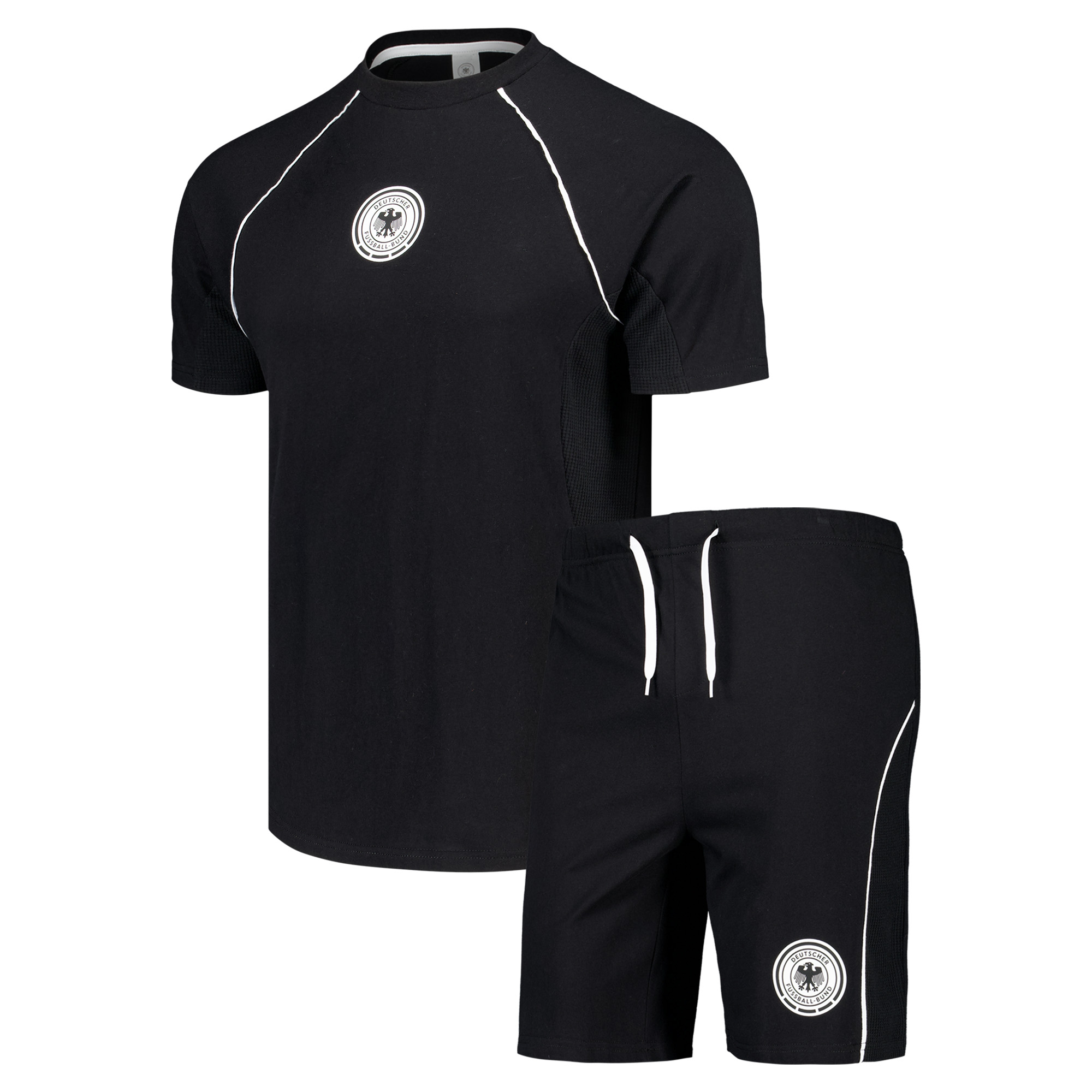 DFB Kurzer Pyjama – Schwarz – Herren Image