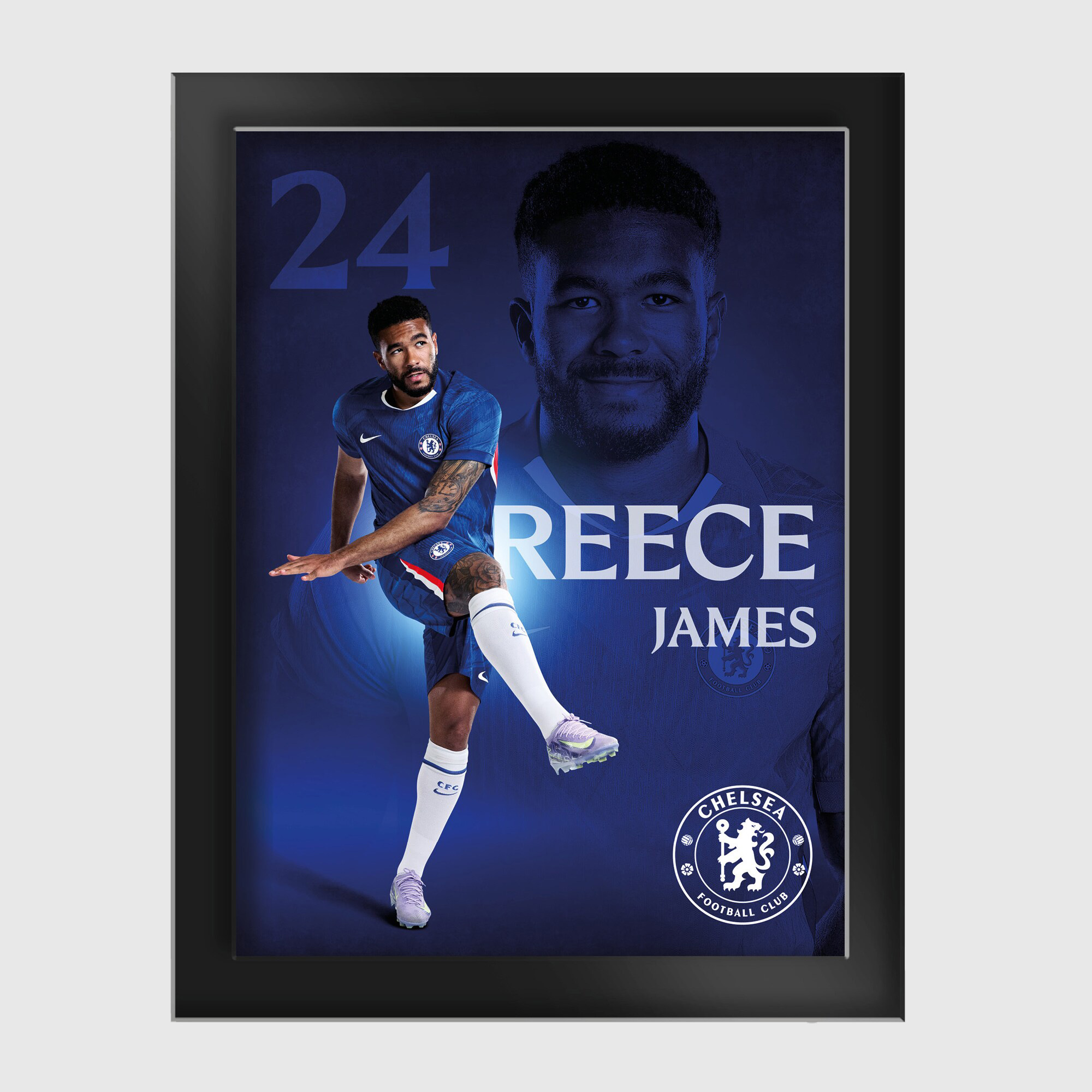 Chelsea Reece James 2025-26 Hartglasrahmen – 6 x 8 Image