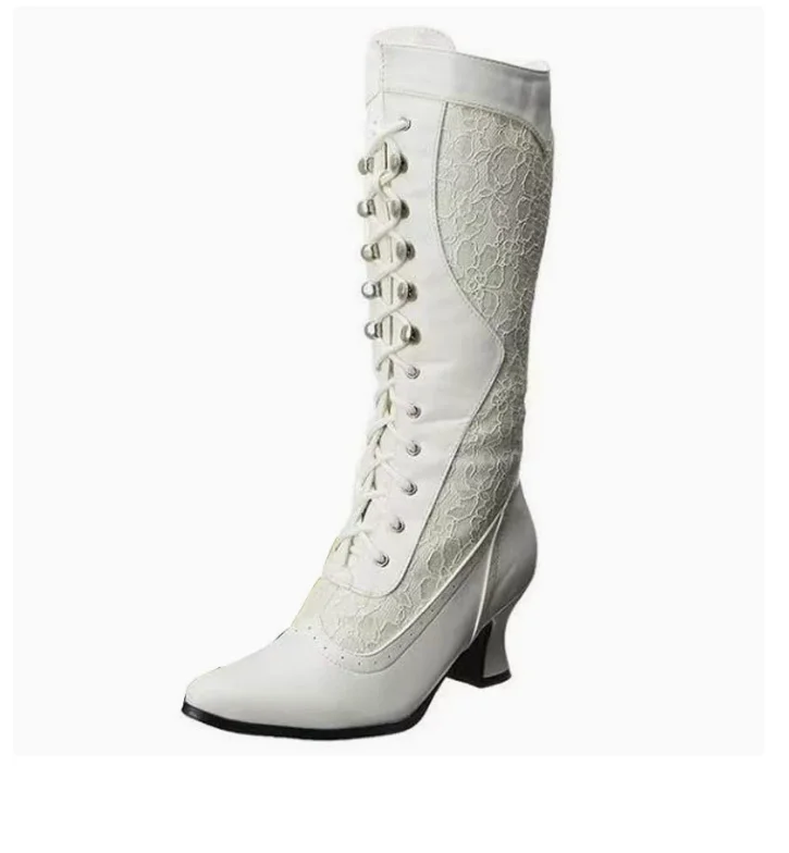 Fashion Black Pointed Toe Women High Boots Fashion Side Autumn Long Bootes Ladies Elegant Party High Heel Shoes Winter Women