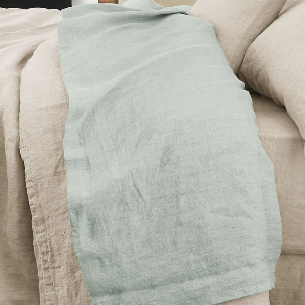 Drap plat lin français unie 270x300 cm