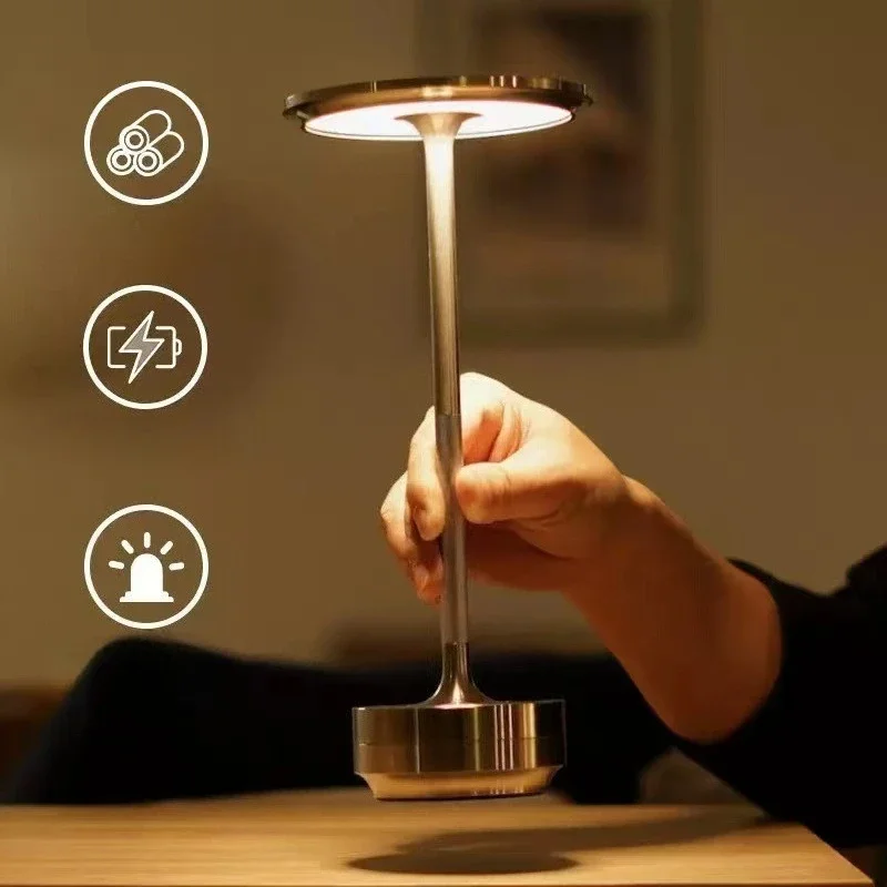 LED Tischlampe Touch Sensor Nachtlicht USB Aufladbare Tragbare Schlafzimmer Nachtlicht Drahtlose Leselampe Restaurant Hotel Bar