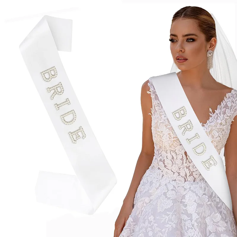 1 STÜCK Brautgürtel Perlen Brautgeschenke Junggesellenabschied Geschenke Brautgürtel Brautparty Dekorationen Image