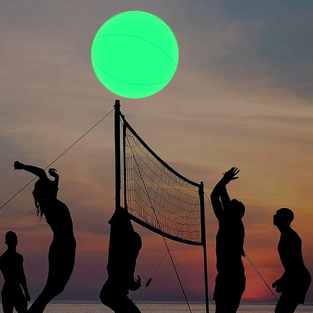 Garten leuchtende LED-Kugel, Fernbedienung, Schwimmbad, leuchtender aufblasbarer Ballon, 16 Farben, LED leuchtender aufblasbarer Strandballon Image