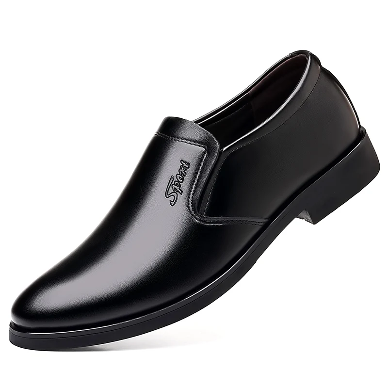 Mode Männer Formale Schuhe Schwarz Leder Casual Schuhe Hohe Qualität herren Business Schuhe Slip auf Loafers Bequeme Fahren Schuhe